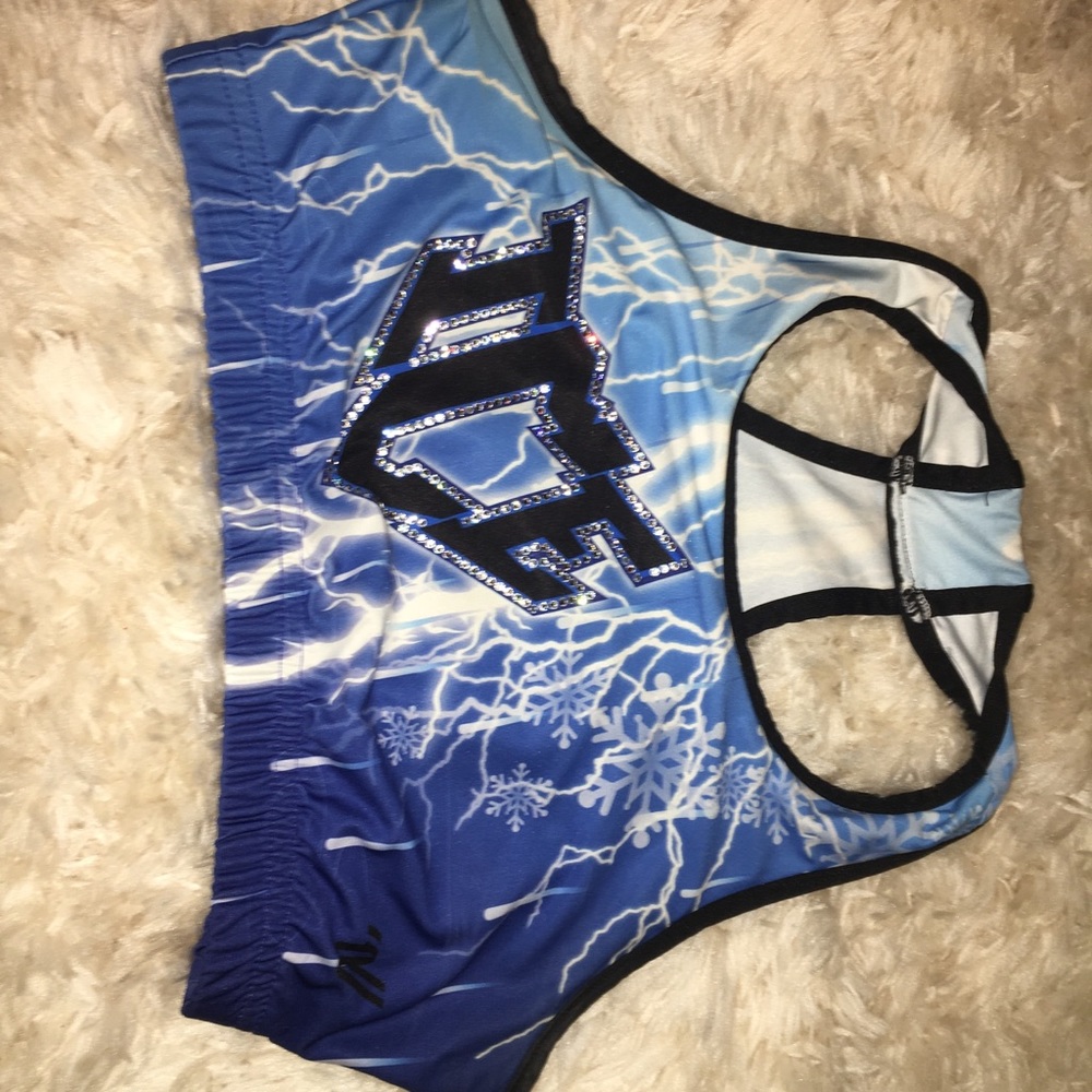ICE Allstars cheerleading sports bra